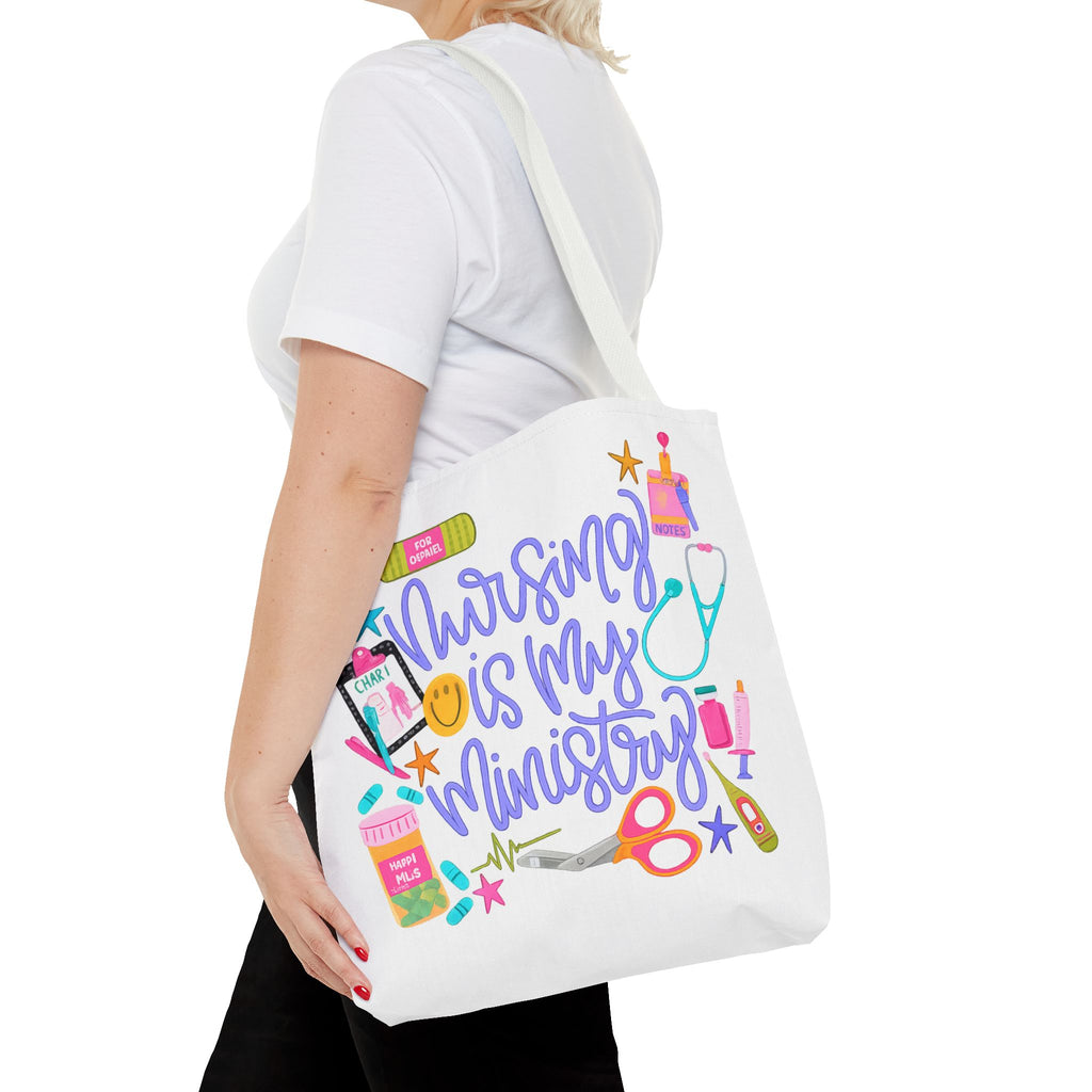 “Nursing Is My Ministry” Tote Bag