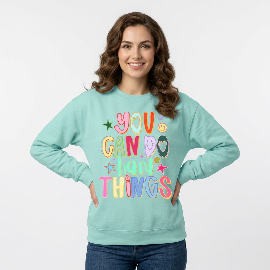 “You Can Do Hard Things” Comfort Color Sweatshirt
