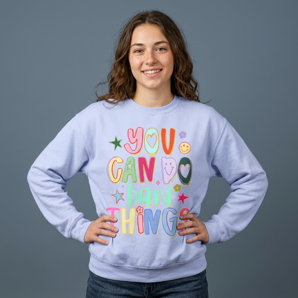 “You Can Do Hard Things” Comfort Color Sweatshirt