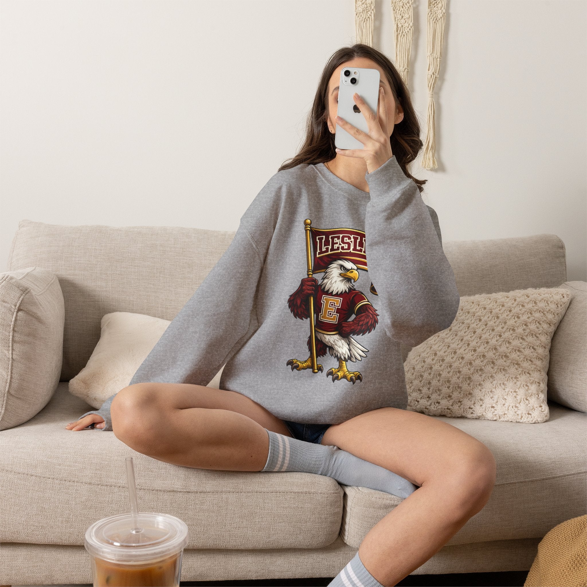 Leslie Eagles Mascot Sweatshirt