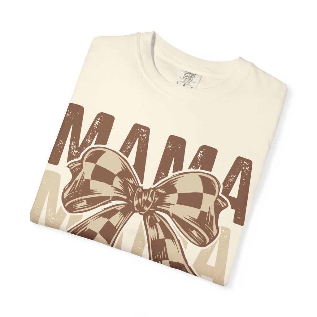 “Mama Brown Checkered Bow”