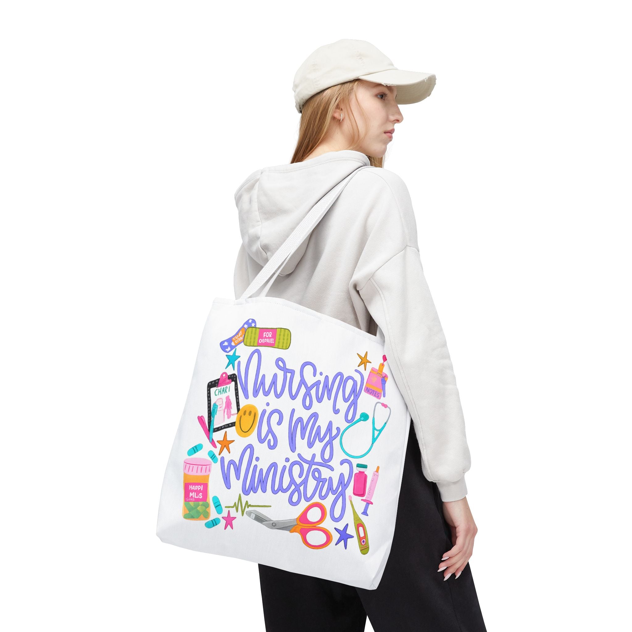 “Nursing Is My Ministry” Tote Bag