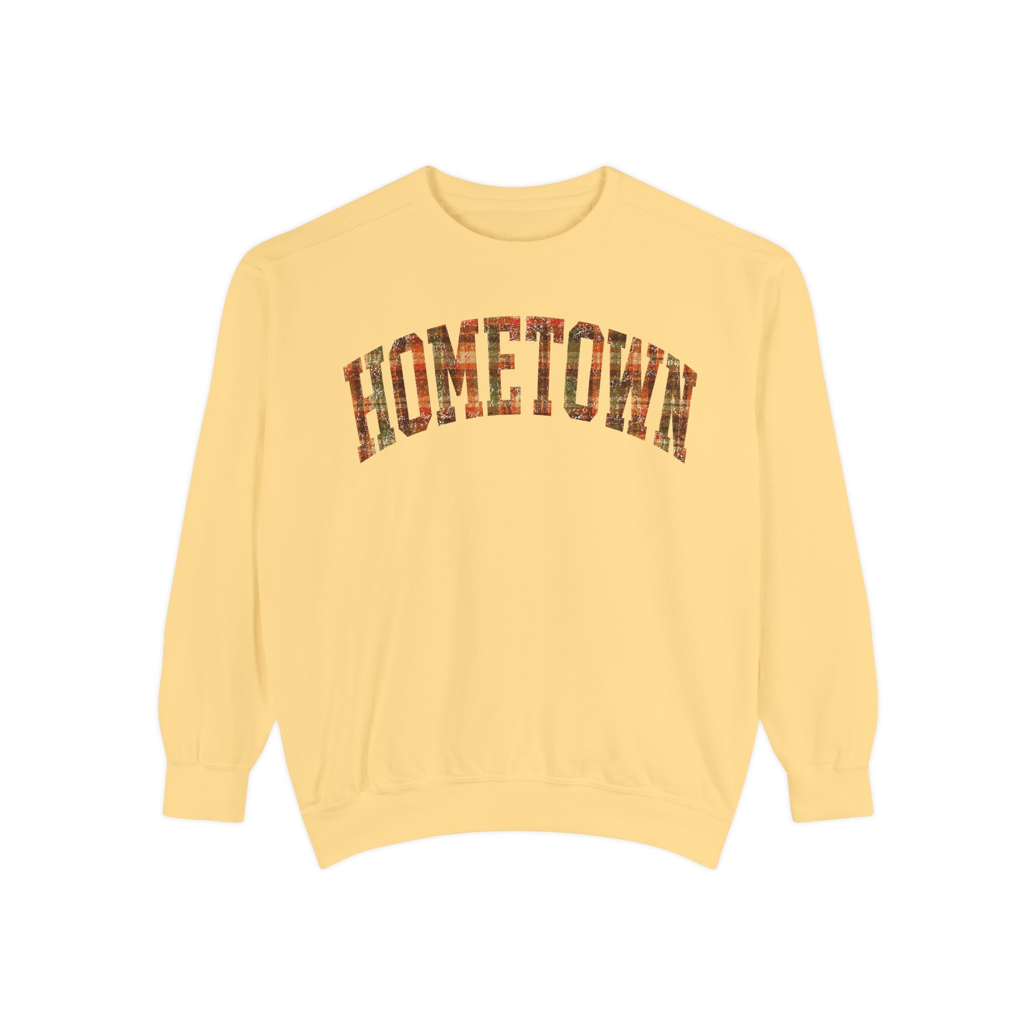 “Hometown Fall Plaid” Comfort Colors